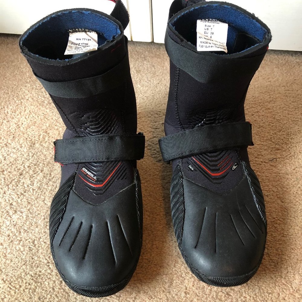 O'Neill Heat 5MM Wetsuit Booties Size 7